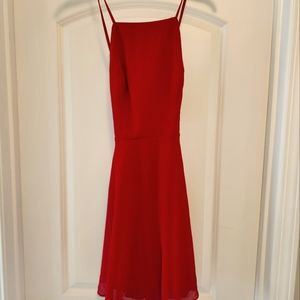 Lulus mini red skater dress